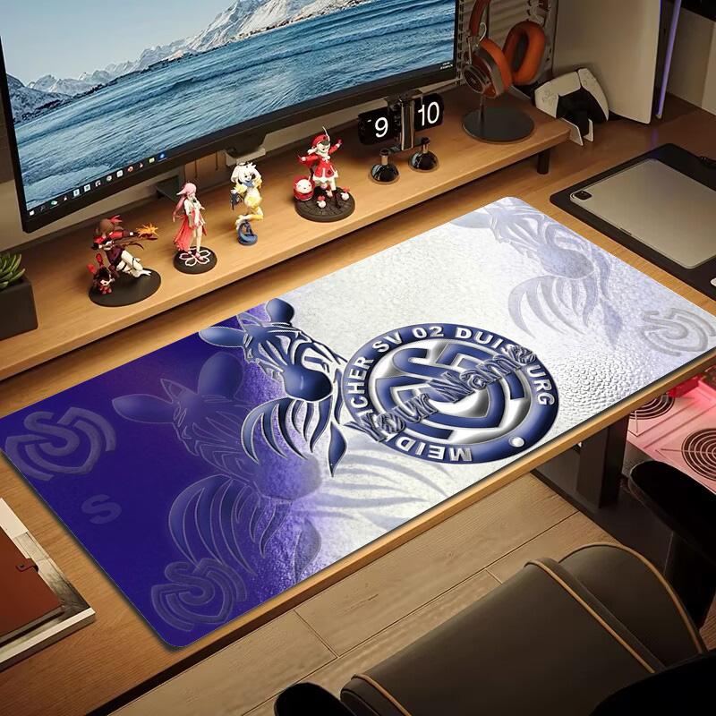 Msv Duisburg Custom Name Large Size Mouse Pad Large Gaming Table Cushion Non-slip Laptop Tablet Big Mousepad XXL Mat Mini PC Playmat With Lock edge