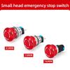 Metal Emergency Stop Button Switch 16/19/22mm Mushroom head Waterproof Stainless steel Press Rotary Power off STOP 1NO1NC2NO2NC