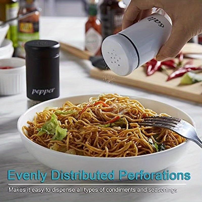 2pc Salt and Pepper and Condiment Storage Container Shakers Set Cute Modern Farmhouse Kitchen Decor for Home Restaurants Wedding