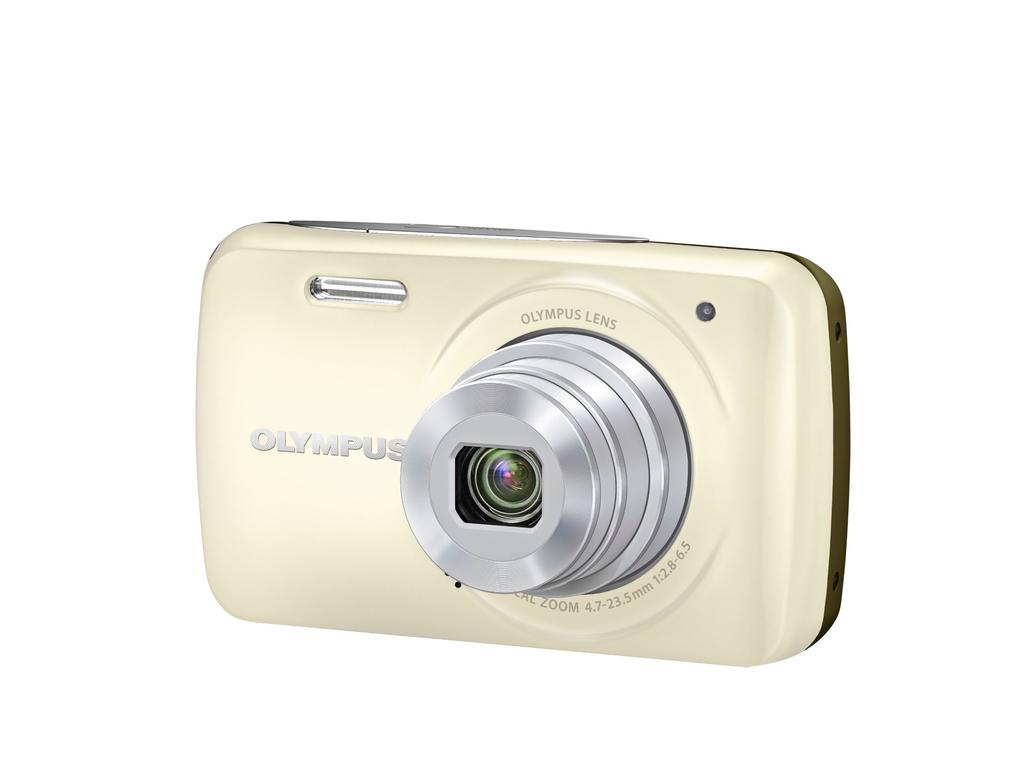 OLYMPUS Digital Camera 14 5x Optical DIS HD 26mm Wide 3D Photo Function VH-210 White, Megapixels, Zoom, Movie, 3.0-inch LCD, Angle,