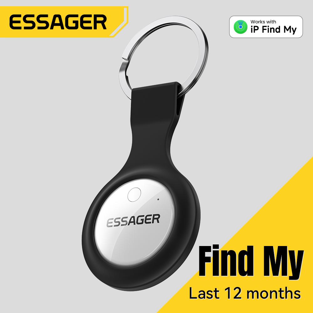 Essager Работает с Apple Find My Smart Tag - Bluetooth GPS-трекер для ключей, багажа и домашних животных, сертифицированное MFi устройство поиска от потери для iOS