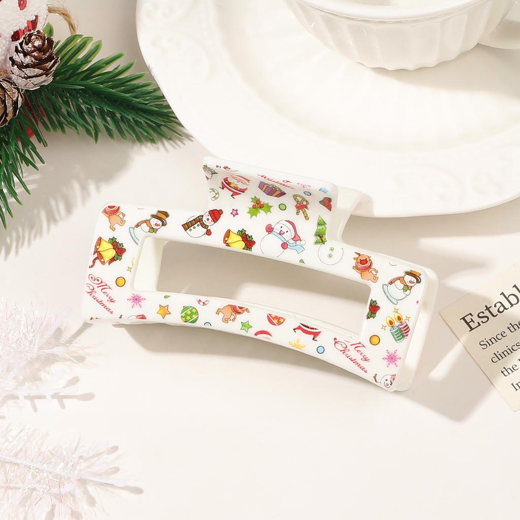 Рождественская заколка для волос Lady Cute Sweet Print Заколка для волос Зажим для волос в виде акулы Аксессуары для волос