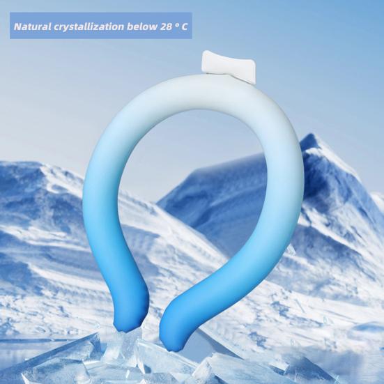 Портативная охлаждающая трубка для шеи, летняя, носимая, легкое многоразовое охлаждающее кольцо для шеи, наружный воротник для предотвращения теплового удара