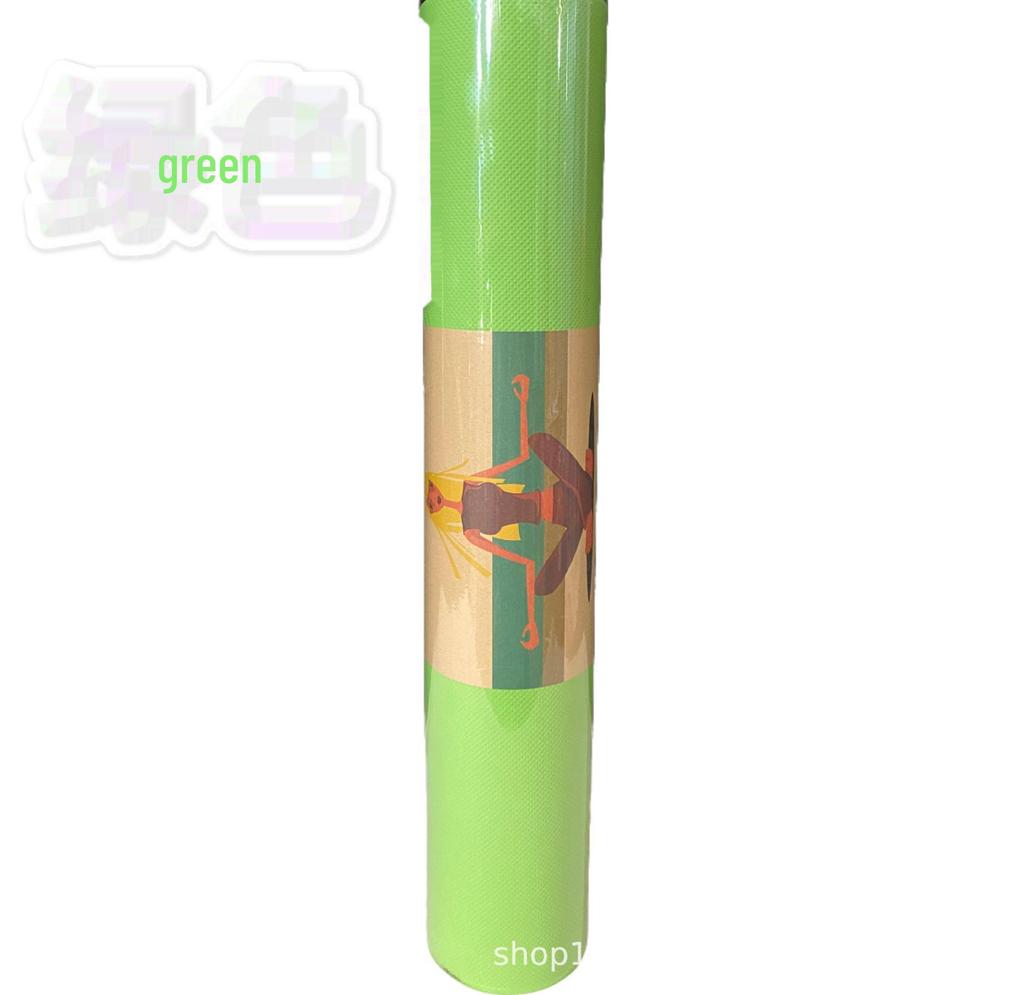 Коврик для йоги из нетоксичного материала EVA: Однотонный, нескользящий, плотный, экологичный, подходит для фитнеса, кемпинга или дома.