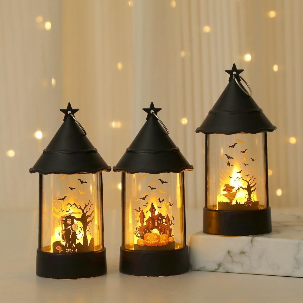 Vintage Halloween Decorative Light Portable Pumpkin Light Halloween LED Lamp Living Room Decor