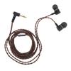 Wired IEM Earphone 3.5mm Gold Plated Plug OFC Wire HiFi Sound Quality Wired Earbuds for Phone Tablet Laptop PC Amplifier