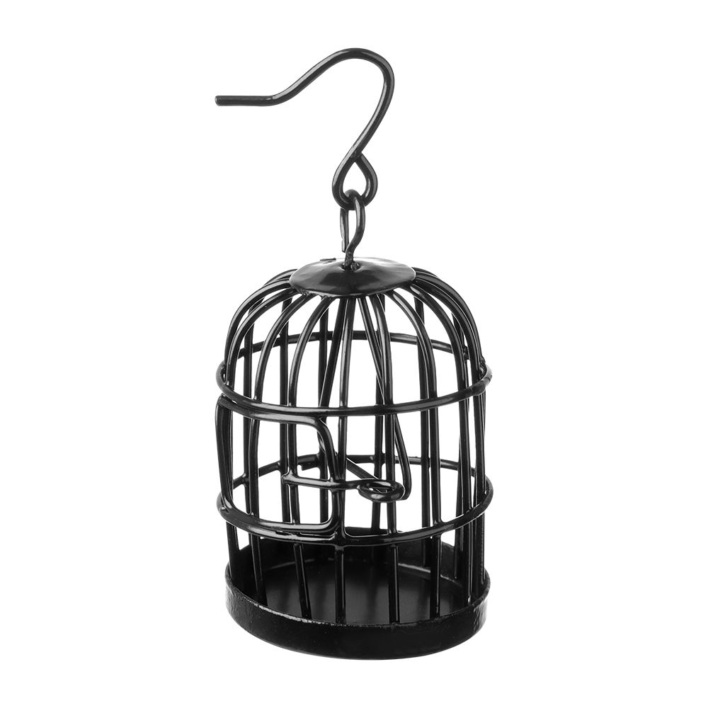 1:6 1:12 Doll House Home Decoration DIY Micro Landscape Bird Cage Iron Metal