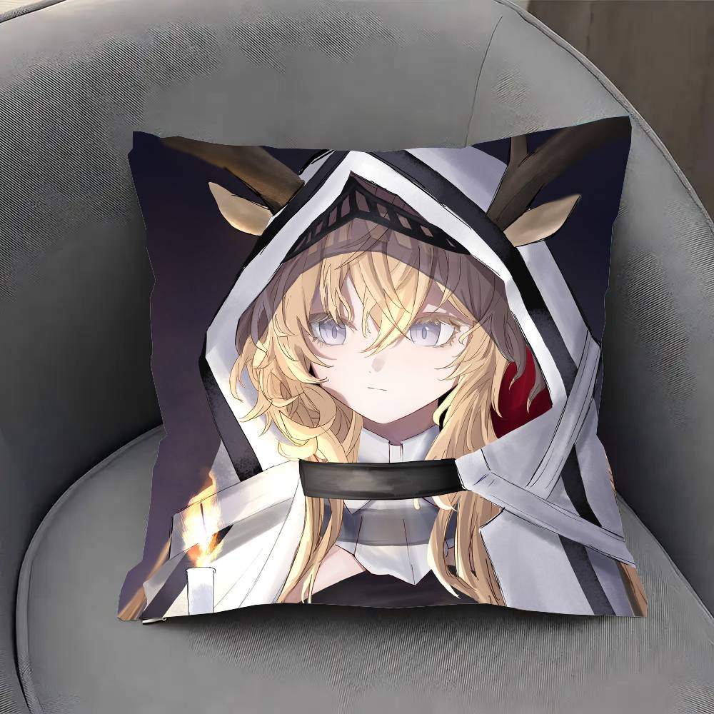 Viviana Anime Aarknights Pillow Case Fashion Square Pillowcase Bedroom Sofa Room Ins Decoration Leisure