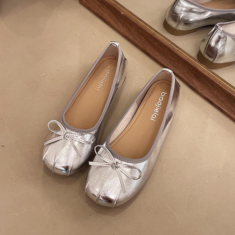 Niche Casual Versatile Pig's Trotter Shoes Women's Shoes 2025 New Spring Horseshoe Pig's Foot Shoes One-pedal Single Shoes