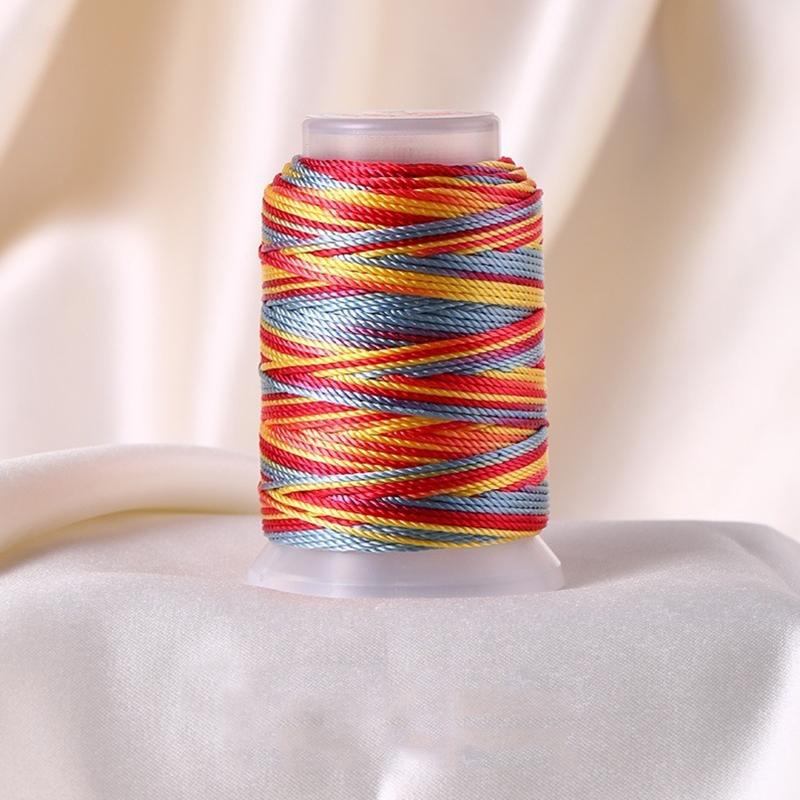 1 моток сделай сам многопрядная нить ручная нить браслет с градиентной нитью полиамидное волокно веревка плетение плетеная веревка 18 прядей