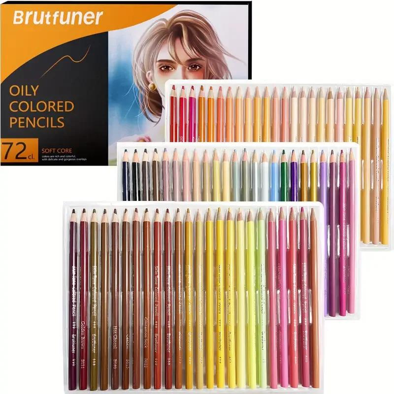 26/50/72 цвета кожи, масляный карандаш, профессиональный набор цветных карандашей для рисования, рисования для детей, студентов, школьных художественных принадлежностей
