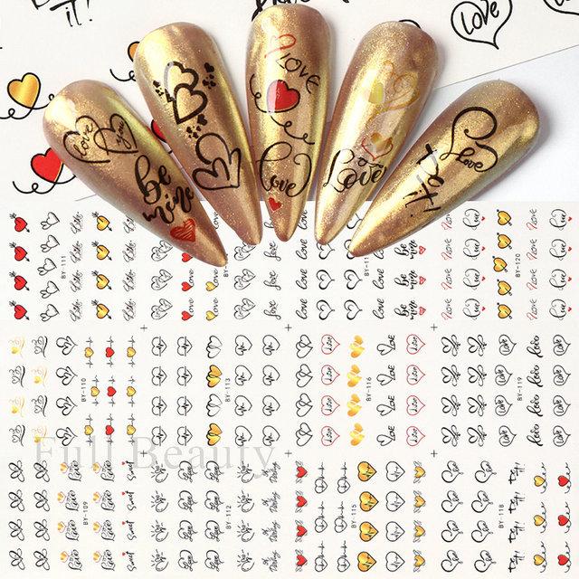 Nail Art Stickers Spring And Summer Series Small Fresh Natural Flowers And Grass Watermark Nail Stickers