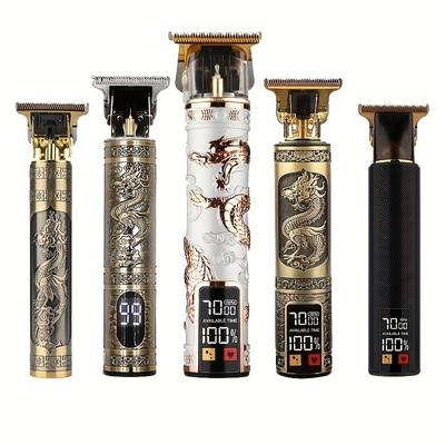 Машинка для стрижки волос, профессиональная мужская электробритва, USB перезаряжаемый парикмахерский триммер для мужчин, праздничный подарок
