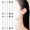 Double-Arrow Stainless Steel Cartilage Earring and Navel Ring Set