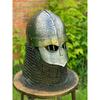 Viking Medieval Helmet SCA LARP Medieval Helmet Steel Brass Helmet