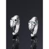 and American Snake-Shaped Earrings Men's and Women's Personalized Light Luxury Simple Style Street Fashion Trendy Ear Buckle Couple Earrings New