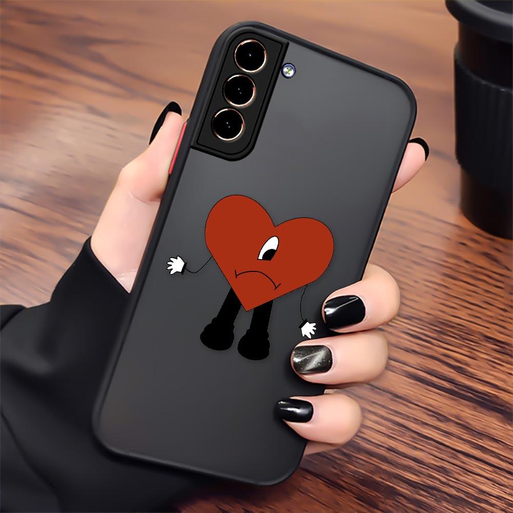 Bad Bunny S24 5G Case For Samsung S20 S21 FE S22 S23 S24 Ultra Cases Bunny Logo Funda Galaxy S23 Plus Matte Back Cover X 100pre