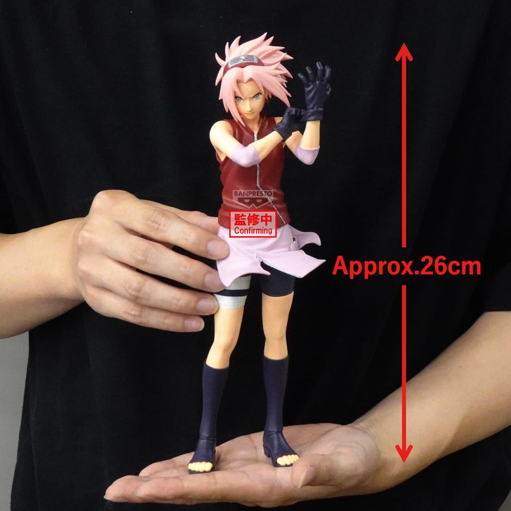 BANPRESTO Фигурка Харуно Сакуры Naruto Shippuden Grandista 26см PZ71144P Многоцветная Коллекционная Фигурка Идеально для Фанатов Аниме
