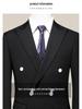 Мужской корейский приталенный двубортный костюмный комплект – повседневный или свадебный смокинг