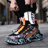 Новинка 2023 года, мужские кроссовки в стиле ретро, ​​мужская обувь с высоким берцем на массивной подошве, повседневная обувь с дышащей толстой подошвой, размеры 36–47