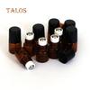 10 Pcs 1ml Empty Brown Glass Bottle Roller Ball Essential Oil Liquid Container Beauty Tools