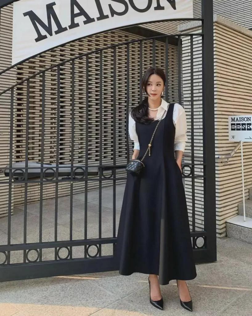 Элегантное женское облегающее платье-жилет в стиле Хепберн - корейская мода