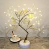 Настольная лампа Bonsai Led Tree, настольный декор, светодиодные лампы Pearl для дома, спальни, помещения, свадебной вечеринки, украшения, сенсорный выключатель, питание от батареи