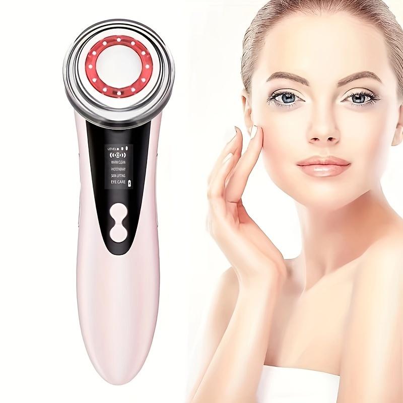 1pc Electric Facial Massager for Wrinkles & Anti-Aging - Rechargeable USB Charged Skin Care Device with High-Quality Conduction Head