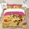 3pcs set Pooh Bear Tigger1pc of quilt cover+2pcs of pillowcase, no core, print bedding, All Seasons Bedroom Setting035