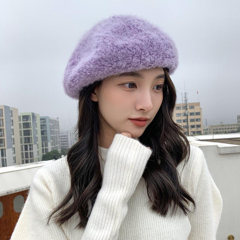 11 цветов, однотонный шерстяной берет для женщин, осенне-зимний планировщик, милая и милая шляпа Senior Sense, повседневная и универсальная кепка художника