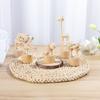Shelf Home Decoration Mini Desktop Decor Wooden Animal Ornaments Educational Toys Wood DIY Craft