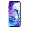 Blue Sea Animal Cute Dolphin Tempered Glass Cover For Samsung Galaxy A51 A71 A91 A72 A52 A81 A41 A31 A21 A21s M51 M31 M21 Shell