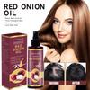 Red Onion Hair Oil—Moisturizing and Hydrating Hair Care Essence, nourishes and smooths hair, suitable for all hair types, 100g bottle/suita