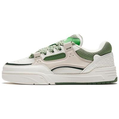 Aojie нескользящие амортизирующие низкие кроссовки для скейтбординга женские кроссовки белые оливково-зеленые 122338040S-2