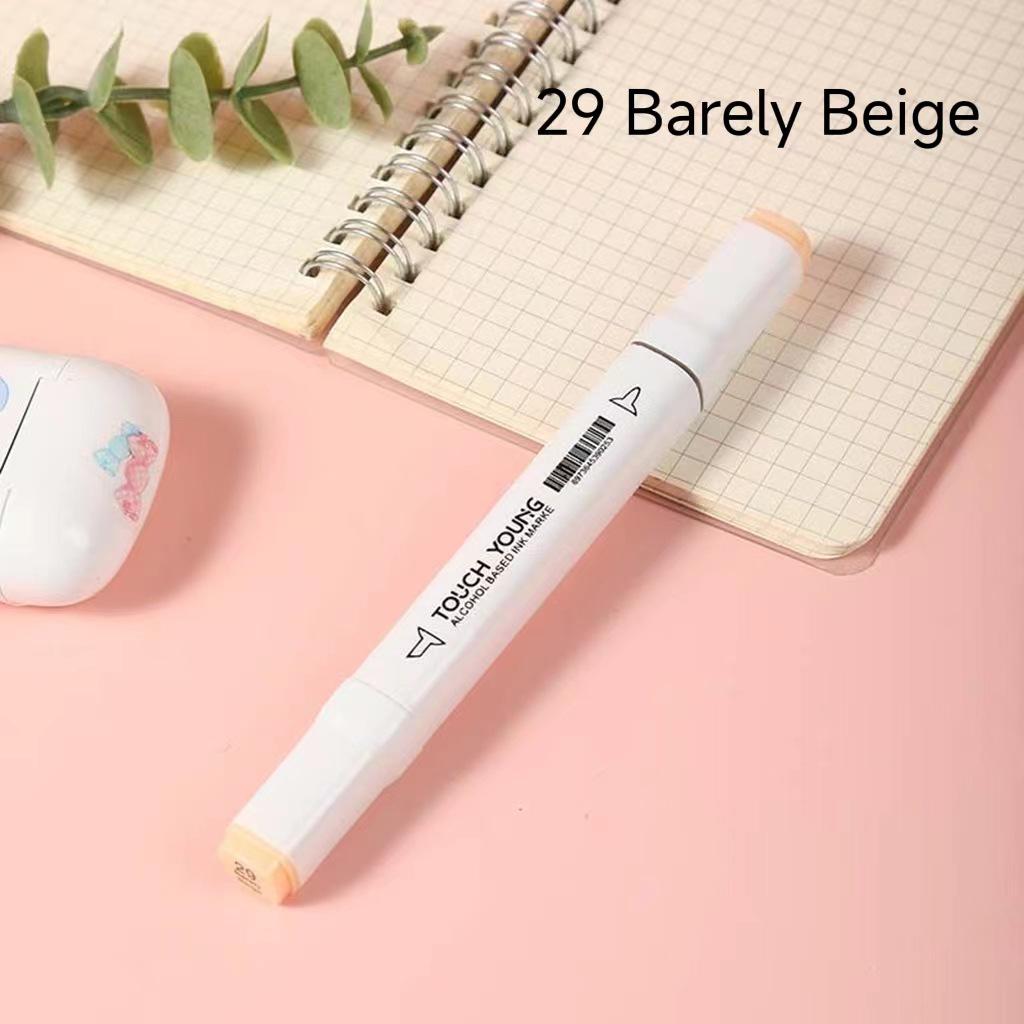 6th Gen Double Tip White Square Barrel Oil-Based Marker for Drawing & Hand-Painting