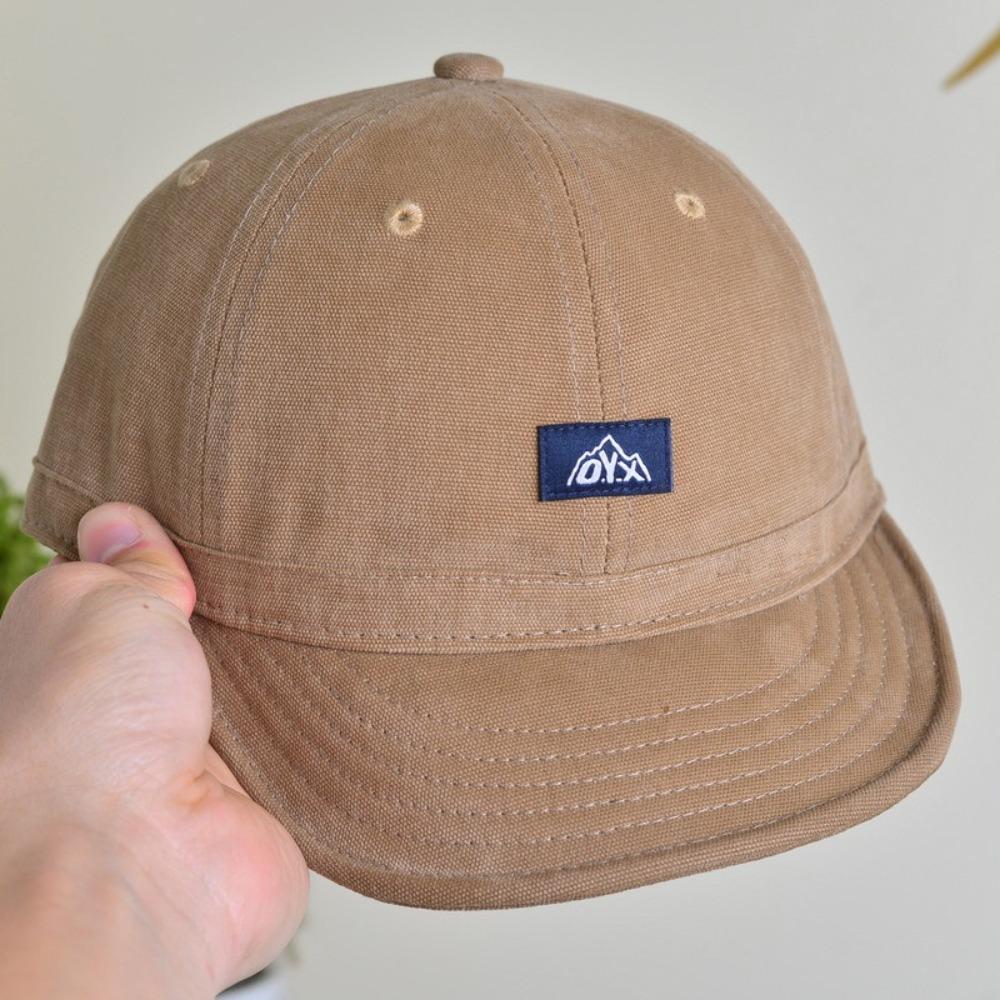 Cotton Casual Peaked Cap Japanese Men Baseball Cap Breathable Short Brim Baseball Cap Girls
