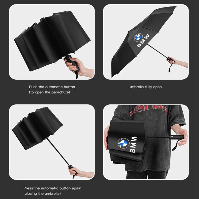 Keychain Car Umbrella UV-resistant Sunshade Parasol For BMW G30 G20 G05 Wind-resistant Rain-resistant Fully Automatic Umbrella DJ1