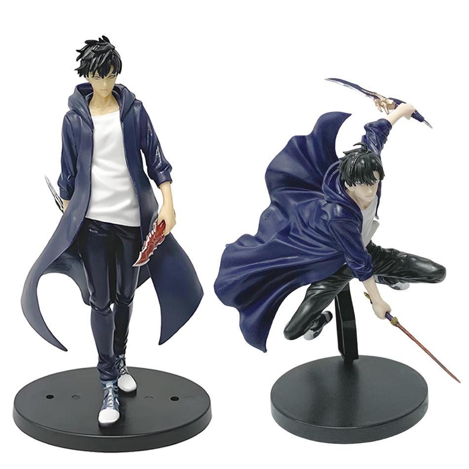 In Stock Solo Leveling (Anime Version) Figure -Sung Jinwoo Action Figure 21cm PVC Collect Model Figure Display Anime Merchandis