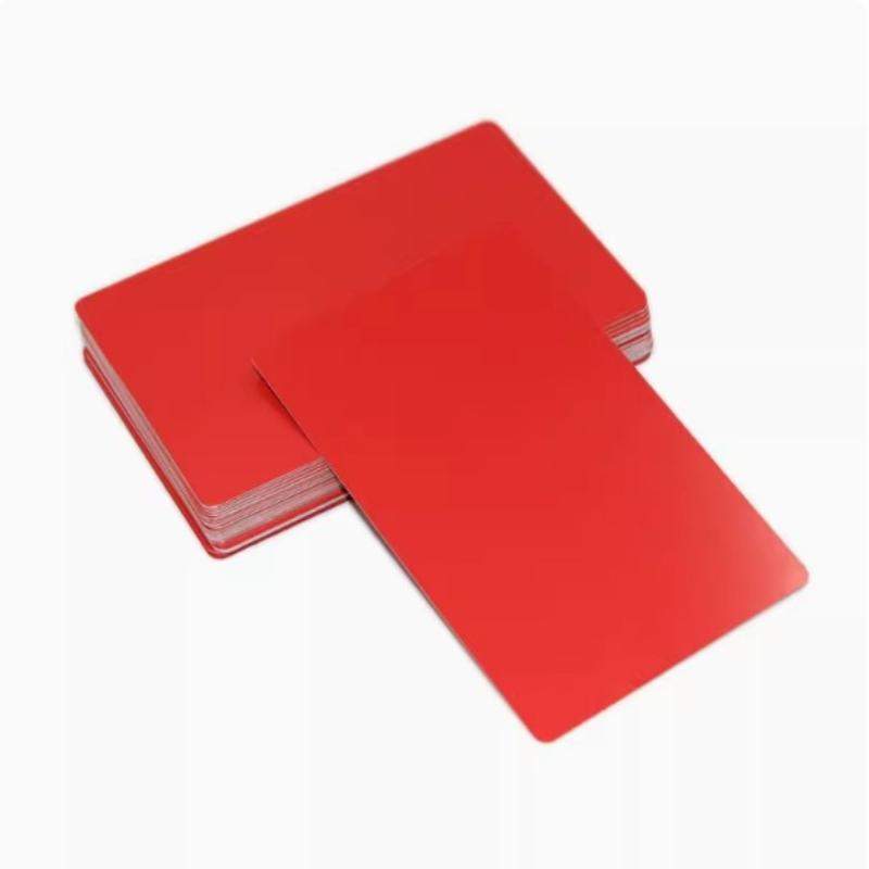 50 шт. Заготовки для лазерной гравировки Алюминиевый лист Визитная карточка для лазерной гравировки Многоцелевые Подарочные карты для DIY