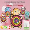 Cartoon Dartboard with Sticky Balls - Indoor/Outdoor Interactive Game for Kids