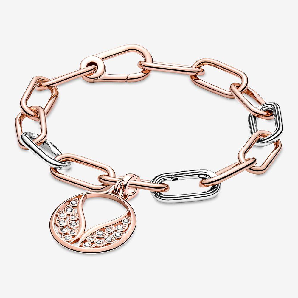 925 стерлингового серебра New Me кольцо бусина круглый соединитель шарм двойной Fit Me звено цепи жемчуг браслет ювелирные изделия