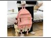 Korean Style Five-Piece School Backpack Set for Girls – Fashionable Color-Match Design