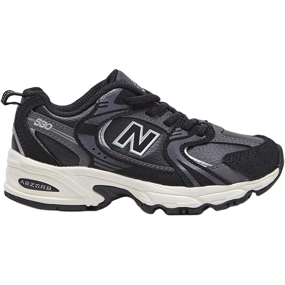 New Balance NB 530 Удобные Универсальные Амортизирующие Прочные Низкие Повседневные Кроссовки Детские Кроссовки Черные PZ530BMT