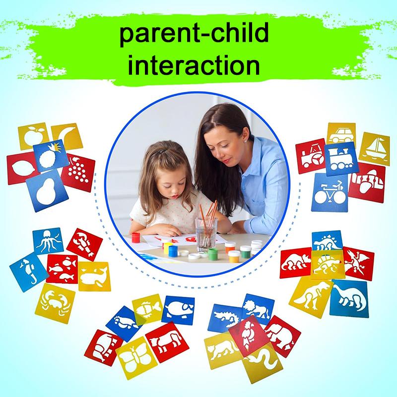 Children Drawing Toy Graffiti Paint Sponges Brush Art Supplies Tools Parent Child Interactive Puzzle Toys Kids Gifts TMZ