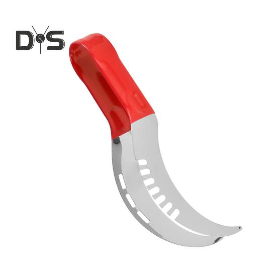 Слайсер для арбуза пищевой класс 304, противоскользящая пластиковая ручка, безопасная быстрая нарезка, резак для фруктов и дыни, режущий инструмент для нарезки, кухонные гаджеты