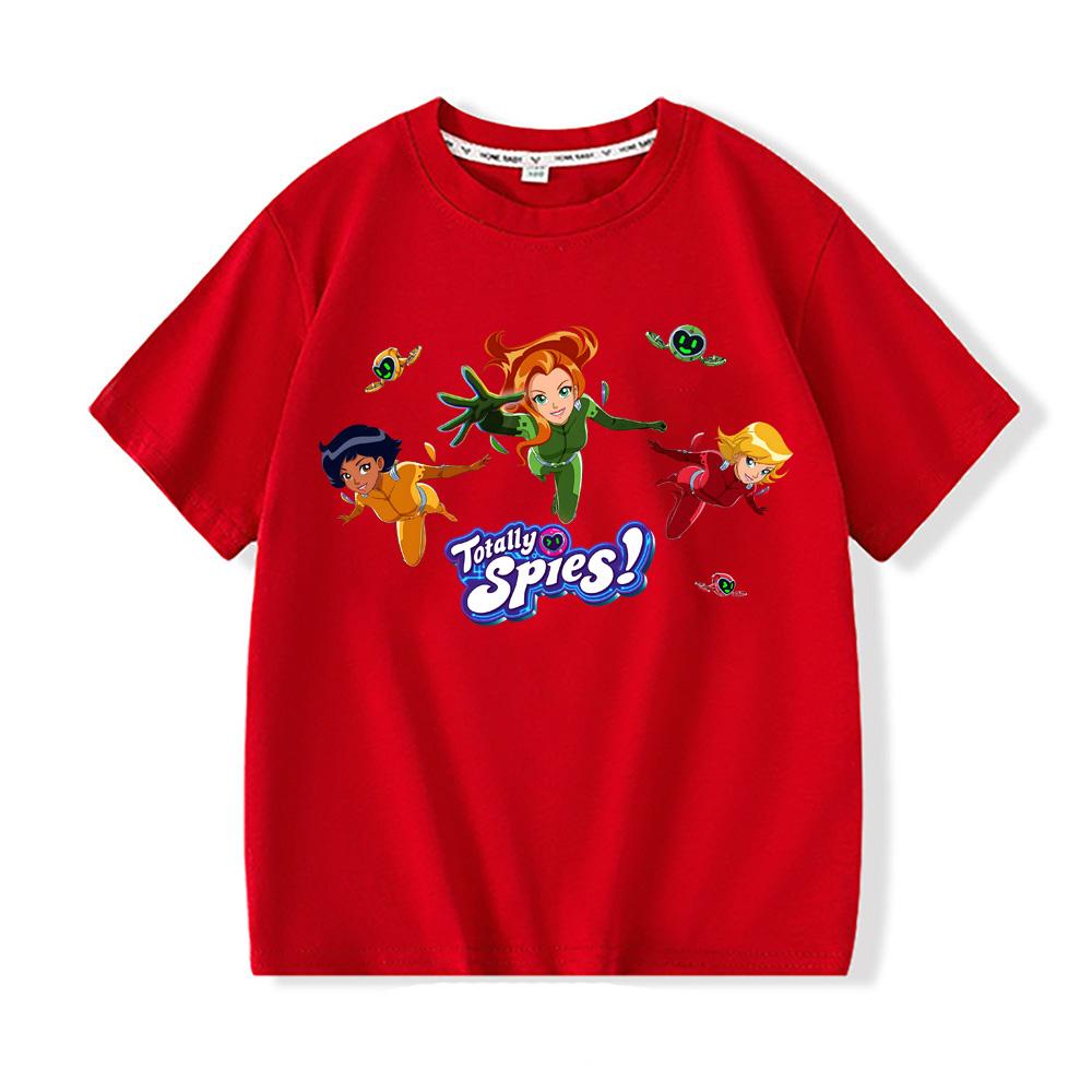 Totally Spies Manga Graphic Printing TEES 2026NEW 100%Cotton Round Neck Cartoon Boys/girls T Shirt Cartoon Print Cute Manga Tee-shirt Anime T-Shirts