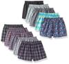 Shopest Хлопок Цвет Застежки Мужские 100% Трусы, 10 штук, Ассорти, С пуговицами (L)