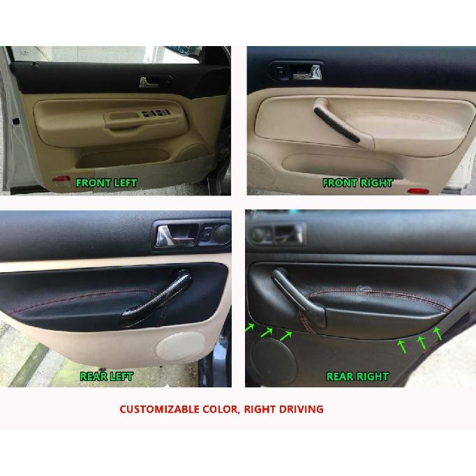 Дверная панель автомобиля, ручка подлокотника, кожаный чехол из микрофибры для VW Golf MK4 Bora Jetta 1998 1999 2000 2001 2002 2003 2004 2005