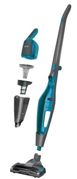 Mpm mod-38/n cordless vacuum cleaner black and turquoise
