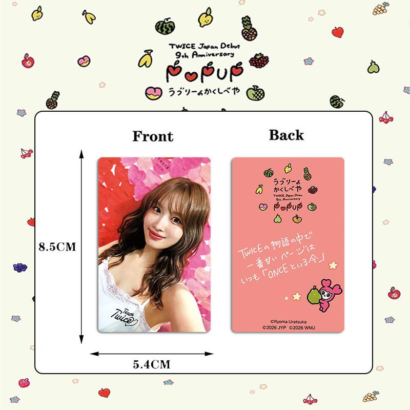 Twice Япония Дебют 9-я годовщина POPUP Набор Фотокарточек Kpop Идол Коллекционные Lomo Карточки Фруктовая Тема Фотокарточка Участника Мерч